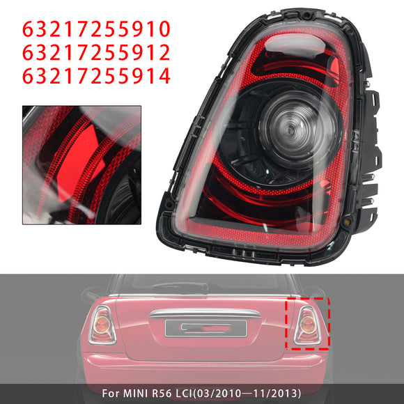 2010-2015 MINI R56/R57 LCI/R58/R59 Takana vasen+oikea takalamppu Black Line -jälkiasennussarja 63217255909 63217255911