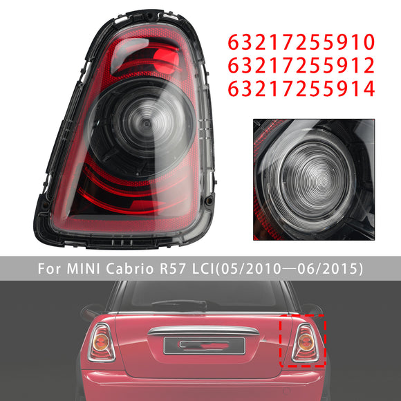 2010-2015 MINI R56/R57 LCI/R58/R59 Takana vasen+oikea takalamppu Black Line -jälkiasennussarja 63217255909 63217255911