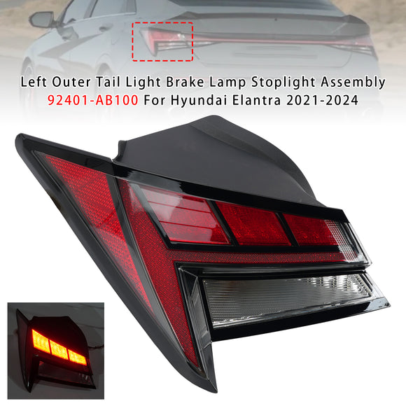 2021-2024 Hyundai Elantra Left+Right Outer Tail Light Brake 92401-AB100 92402-AA120 92402-AA120