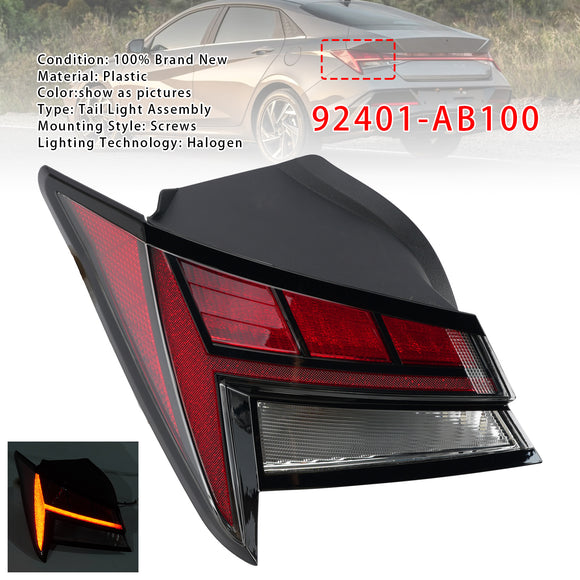 2021-2024 Hyundai Elantra Left+Right Outer Tail Light Brake 92401-AB100 92402-AA120 92402-AA120