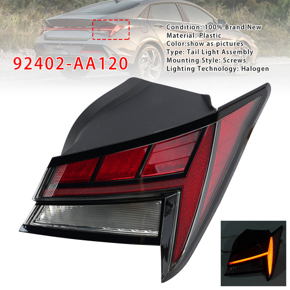 2021-2024 Hyundai Elantra Left+Right Outer Tail Light Brake 92401-AB100 92402-AA120 92402-AA120