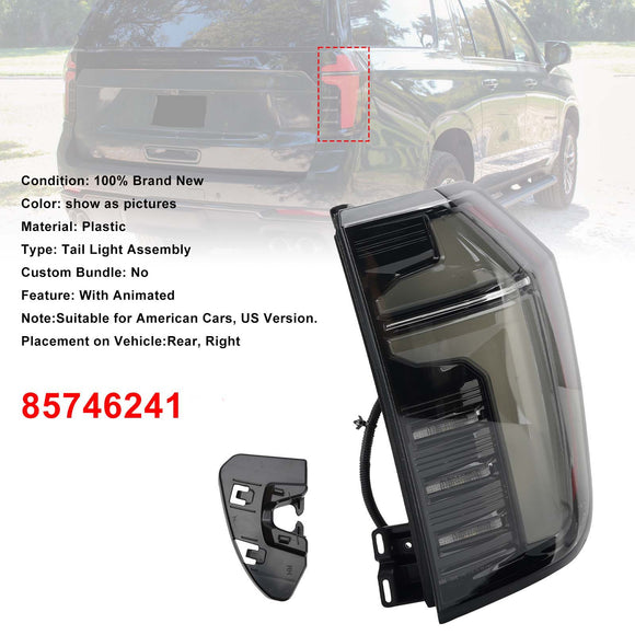 2025-2027 Chevy Suburban Tahoe Conjunto de luz trasera izquierda+derecha 85746240 85746241