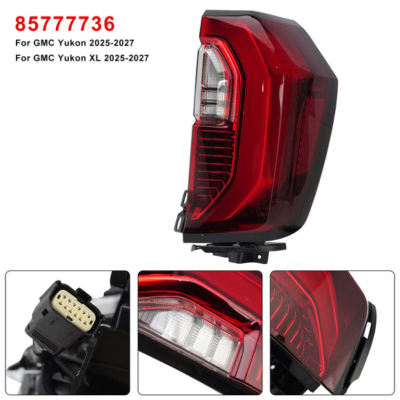2025-2027 GMC Yukon/Yukon XL Conjunto de luz traseira LED esquerda + direita 85777735 85777736