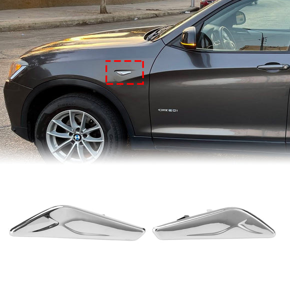 2015-2017 BMW X3 X4 F25 F26 pari kromi etusivulokasuojan viimeistelylaite 51117338569570 51117338569