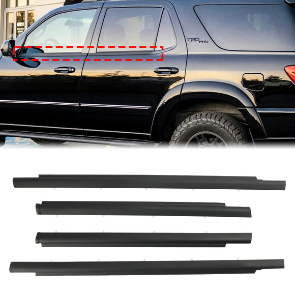 2001–2007 Toyota Sequoia 4 Stück Türgürtel-Form-Dichtungsstreifen 75710-0C010 75720-0C010