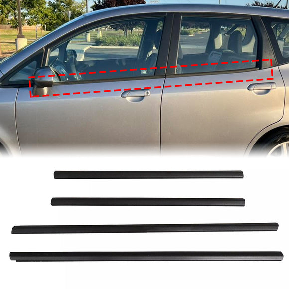 2008-2013 Honda Fit/Honda Jazz 4pcs joint de moulage de ceinture de porte