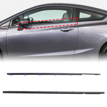 2012–2015 Honda Civic Coupe 2D links + rechts Dichtungsstreifen-Gürtelformteil 72410-TS8-A01 72450-TS8-A01