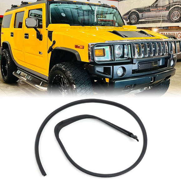 Hummer H2 2003-2009 Left+Right Door Upper Auxiliary Weatherstrip 25868657 25868658