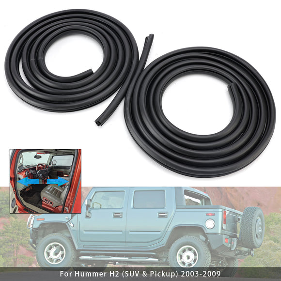 Hummer H2 2003–2009, 4 Stück vorne hinten links rechts Tür Gummidichtung Dichtungsstreifen 25910529 25977404