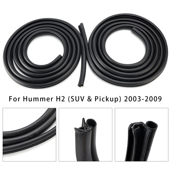 Hummer H2 2003–2009, 4 Stück vorne hinten links rechts Tür Gummidichtung Dichtungsstreifen 25910529 25977404