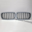Doppellatten-Frontstoßstangen-Nierengitter, passend für BMW X5/X6 F15 F16 2013–2018-7