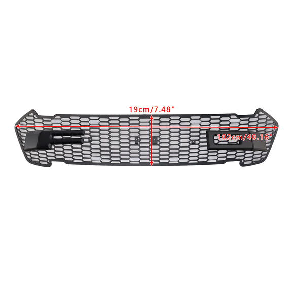 Matte Black Front Bumper Grill Grille Fit Ford Ranger 2015-2019 T7 W/LED