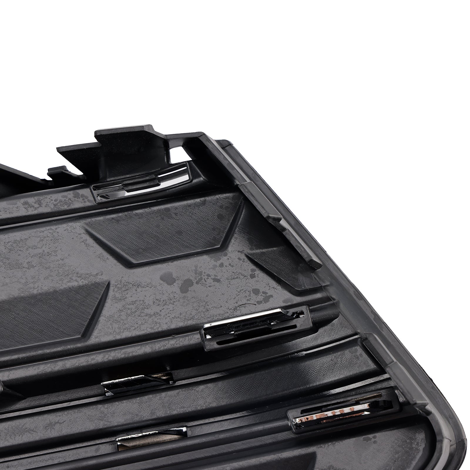 Audi A6 C8 2023-2025 Parrilla de cubierta cromada negra 2 piezas Parachoques delantero Luz antiniebla Rejilla embellecedora