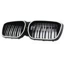 Double Slat Black Front Kidney Grill Grille Fit BMW IX3 G08 LCI 2022-2024-16