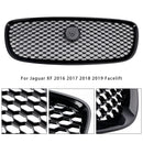 2016 2017 2018 2019 Jaguar XF Griglia anteriore nera Griglia di aspirazione aria Radiatore Stile XF-R Griglia a rete-6