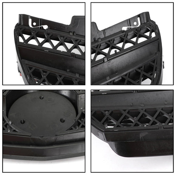 Mercedes Benz 2002-2006 R230 SL Classe SL350/500/600/SL55/65 1 Fin Star Grill noir Chrome Calandre