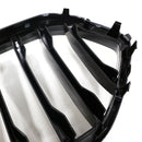Grade preta do para-choque dianteiro para BMW X6 G06 M60i 2023-2025 com furo para câmera-11