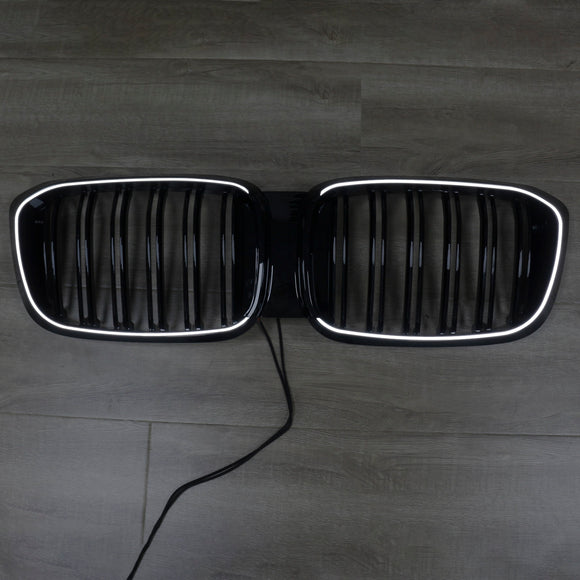 Grade dianteira de malha de rim adequada para BMW X4 G02 X3 G01 G08 2018-2021 pré LCI