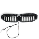 BMW 2023-2024 Série 3 G20 G21 320i/330i/M340i/318i/320d Calandre avant en maille noire brillante-11