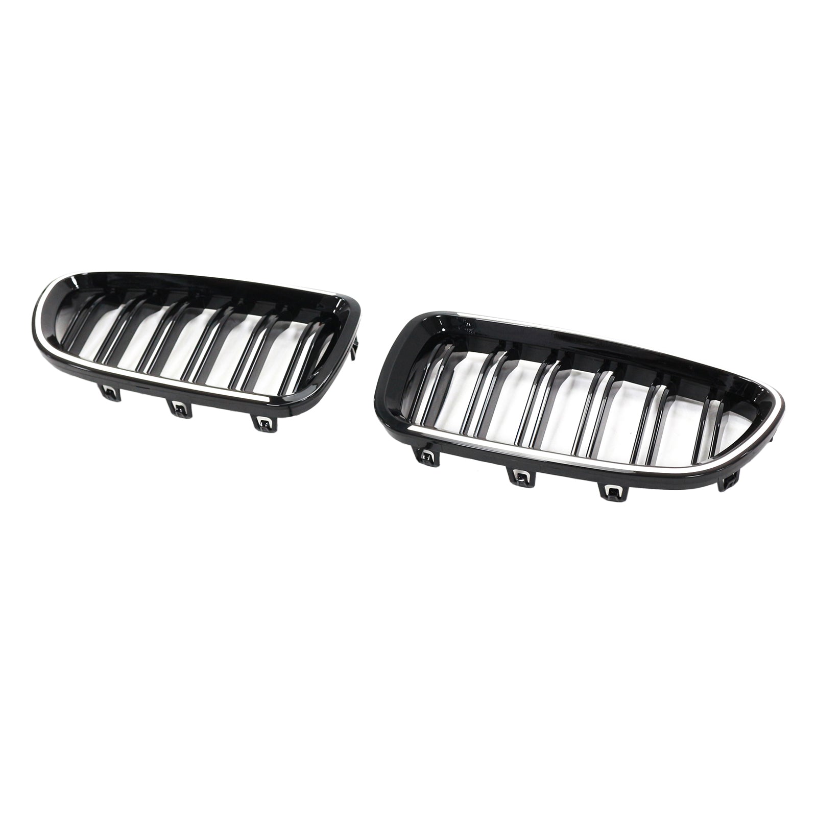 Kidney Bumper Grille Grill Fit BMW 5 Series F10 F11 2010-2016 Gloss Black