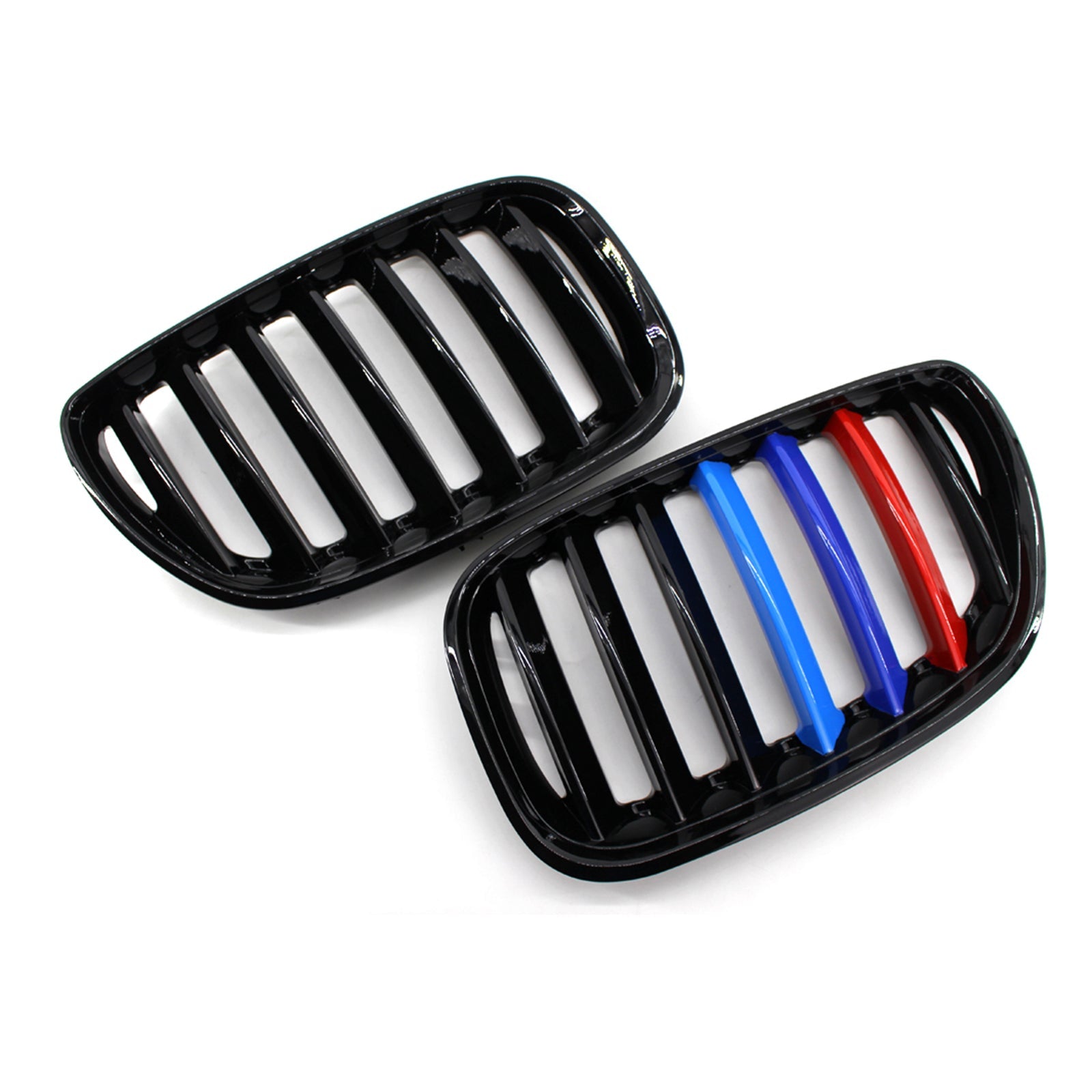 Calandre avant de remplacement pour BMW X5 E53 3.0i/4.4i/3.0d/4.8is 2004-2006, noir brillant/couleur M