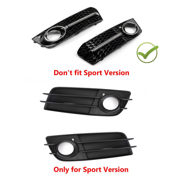 Audi 2009-2012 A4 B8 Links mistlamprooster Honingraatgrille voorgrille