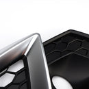 Audi A4 B9.5 S-Line/S4 2020-2024 Zilveren afwerking Honingraat Mistlamp Grille Voorbumper Onder Mist Grille Cover 5056617301387 8W0807681BEN-7