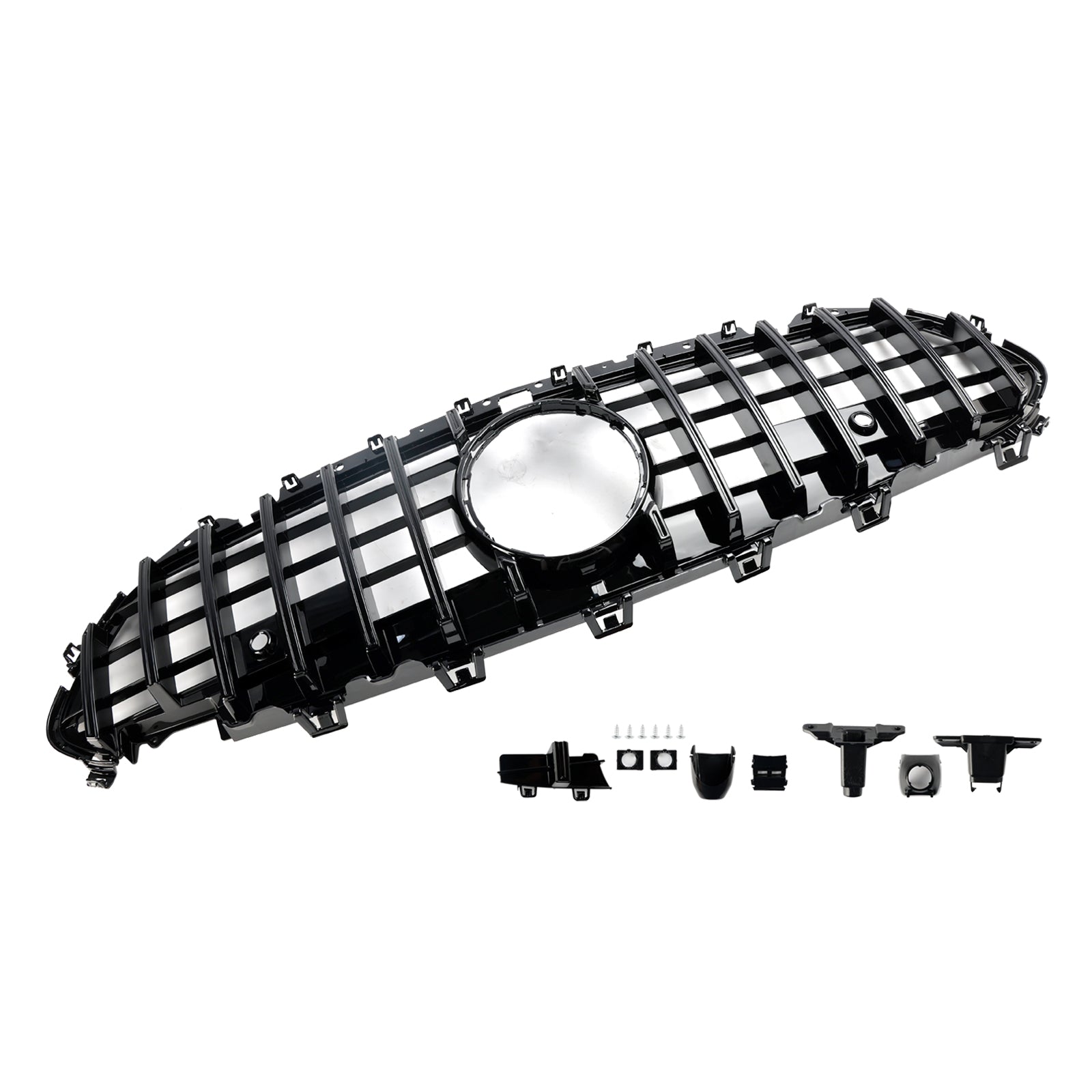 Mercedes Benz CLS-Class C257 CLS300/400/350/450/53 2018-2024 Front Bumper Grill Black/Chrome GT Style Grille