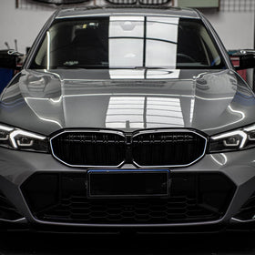 BMW 2023-2024 3-serie G20 G21 320i/330i/M340i/318i/320d Nieren vooraan Dubbele lijn zwarte grill - 0