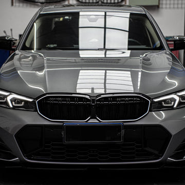BMW 2023-2024 Série 3 G20 G21 320i/330i/M340i/318i/320d Calandre avant double ligne noire - 0