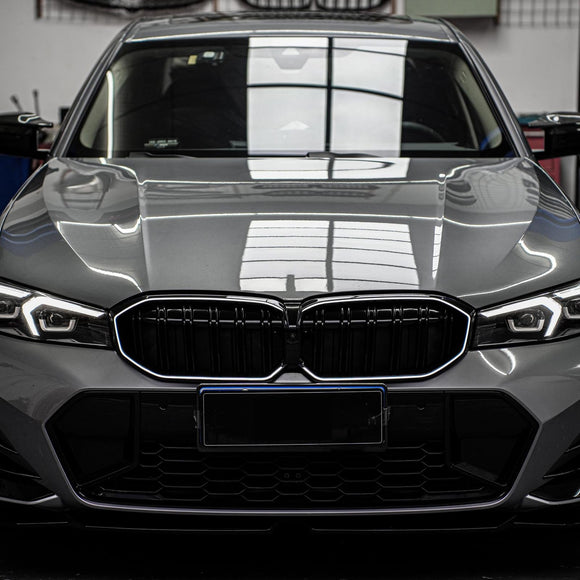 BMW 2023-2024 Série 3 G20 G21 320i/330i/M340i/318i/320d Calandre avant double ligne noire