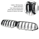 Niergrill met dubbele lamellen, zwart vooraan, geschikt voor BMW 6-serie G32 2020-2025-5