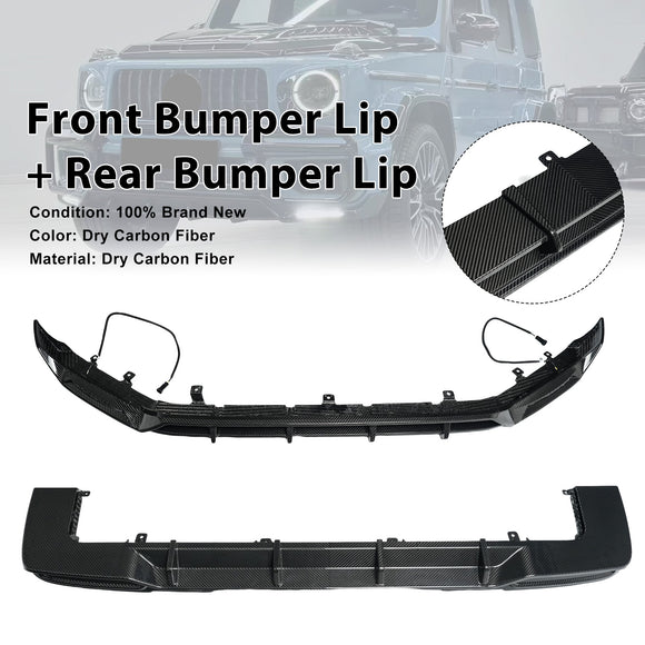 Dry Carbon Fiber Front Rear Bumper Diffuser Lip Fit Benz G-Class W465 2025-2026