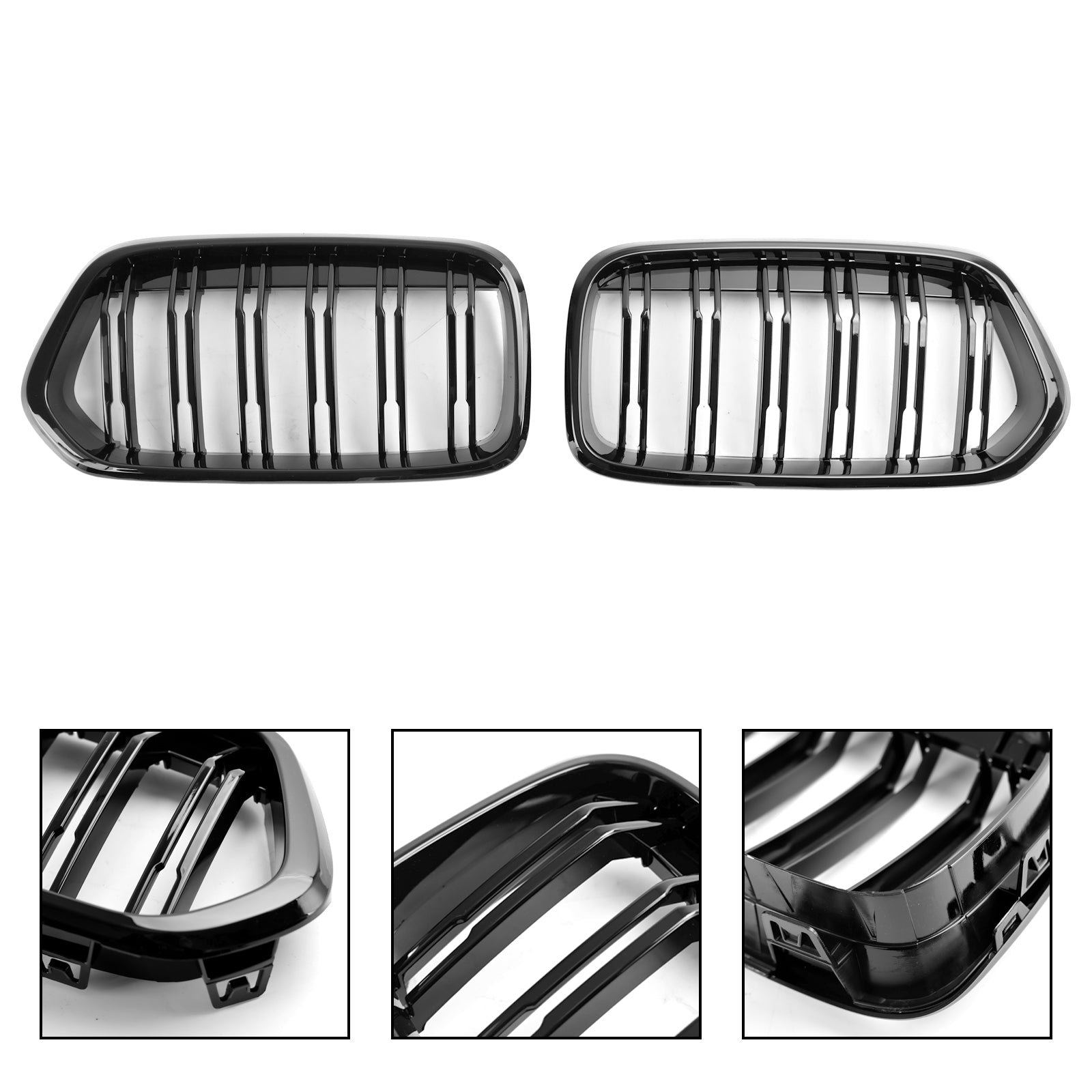 Grille de pare-chocs avant BMW Série X2 F39 sDrive18i/xDrive20i/sDrive20i/xDrive25e/M35i 2018-2023 Grille noire brillante