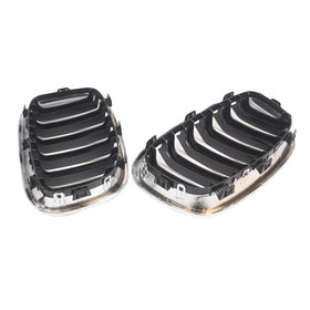 2PCS Frontstoßstange Nierengitter Grill passend für BMW 1er F20 F21 2012-2014 - 0