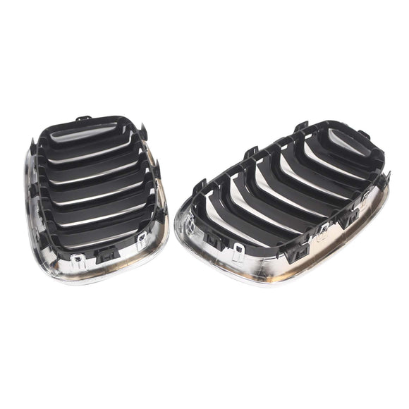 2PCS Front Bumper Kidney Grille Grill Fit BMW 1 Series F20 F21 2012-2014