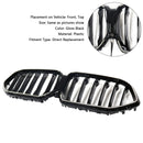 Grade preta do para-choque dianteiro para BMW X6 G06 M60i 2023-2025 com furo para câmera-5