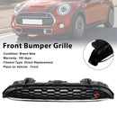 Mini Cooper F55 F56 F57 2014-2021 Grade dianteira preta grade de malha 51137335528-3