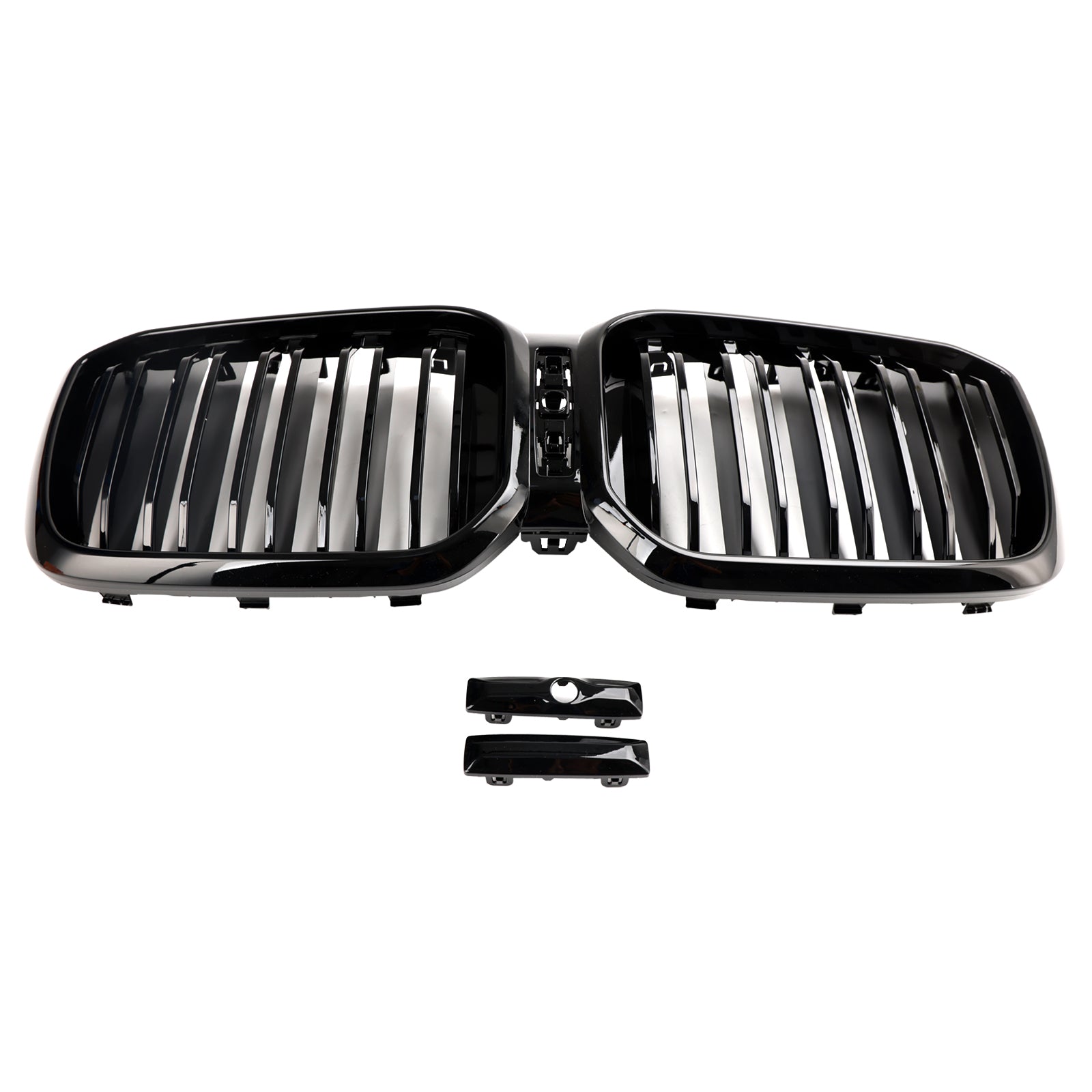 Parrilla delantera tipo riñón en color negro brillante para BMW X3 G01 X4 G02 xDrive30i/xDrive20d/xDrive30d/xDrive30e/M40i 2022-2023