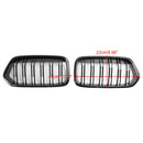 2018-2023 BMW X2 Series F39 sDrive18i/xDrive20i/sDrive20i/xDrive25e/M35i Grille de pare-chocs avant Grille noire brillante-2