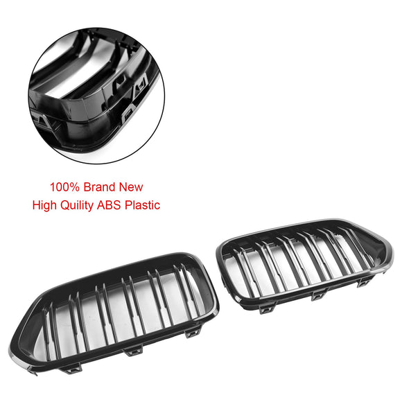 2018-2023 BMW X2 Series F39 sDrive18i/xDrive20i/sDrive20i/xDrive25e/M35i Grille de pare-chocs avant Grille noire brillante