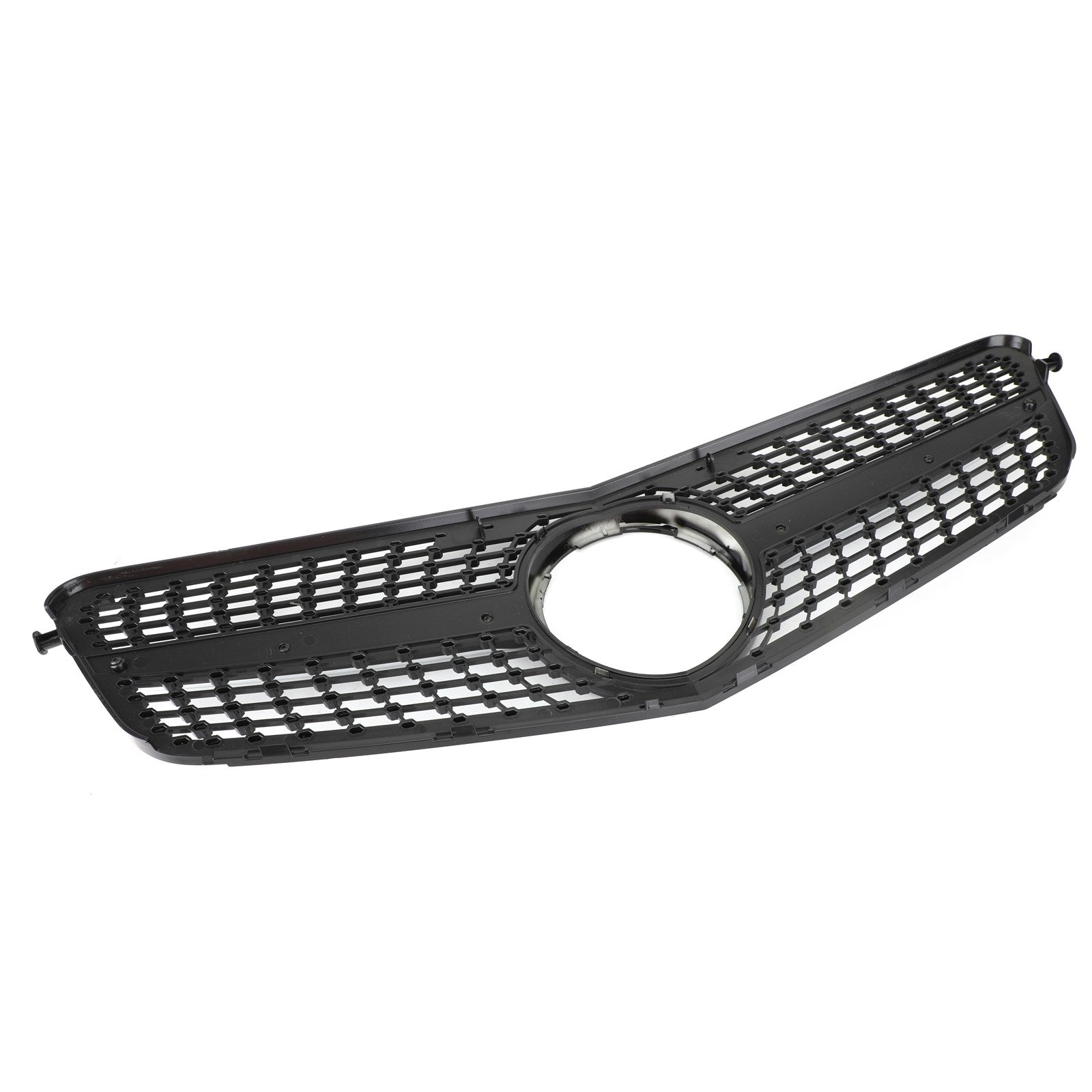 2008-2014 Mercedes Benz C-Class W204 C200 C230 C250 C300 C350 Diamond Black Chrome Front Grille Grill