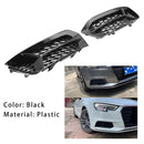 2017-2020 Audi A3 8V Front Bumper Grill Fog Light Cover Lamp Frame Trim Grille-4