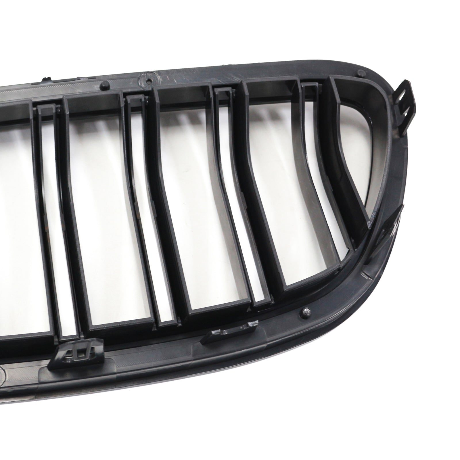 Rejilla de parachoques tipo riñón compatible con BMW Serie 5 F10 F11 2010-2016 en negro brillante