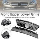 Grade inferior dianteira superior cromada compatível com Mercedes SLK-Class R172 SLK55 2011-2016-3