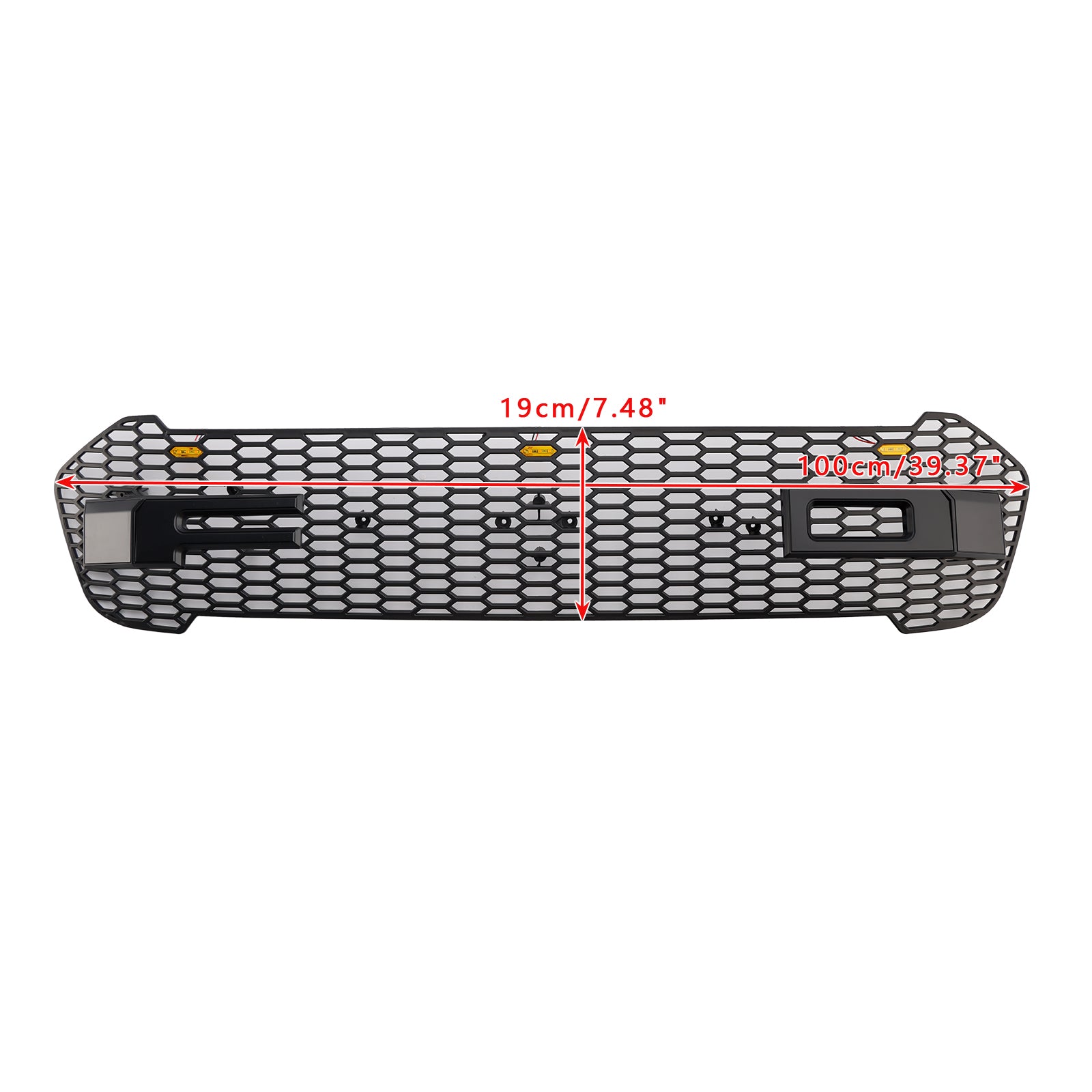 Grille de pare-chocs avant de style Raptor pour Ford Ranger T8 2019-2023 avec LED