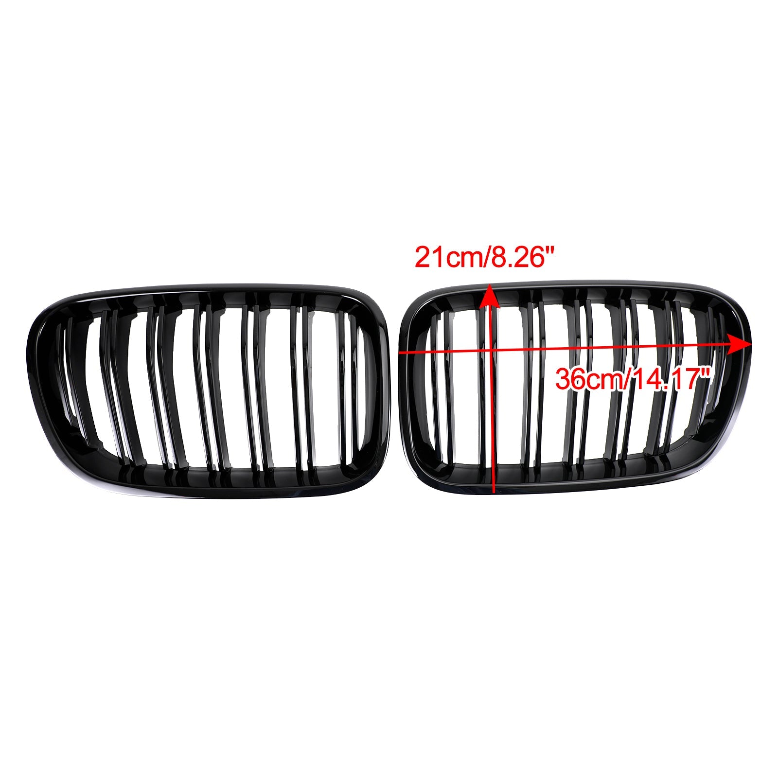 Grille de pare-chocs avant noire brillante pour BMW X3 F25 xDrive28i/xDrive35i/xDrive20d/xDrive30d 2010-2014 - 0