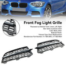 BMW 2011-2015 1-Series F20 F21 M 2PCS Front Bumper Fog Light Cover Bezel Grill Grille-6