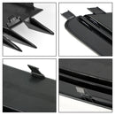 Audi 2012-2015 A6 C7 2PCS Front Fog Light Cover Bezel Black Chrome Grille-7