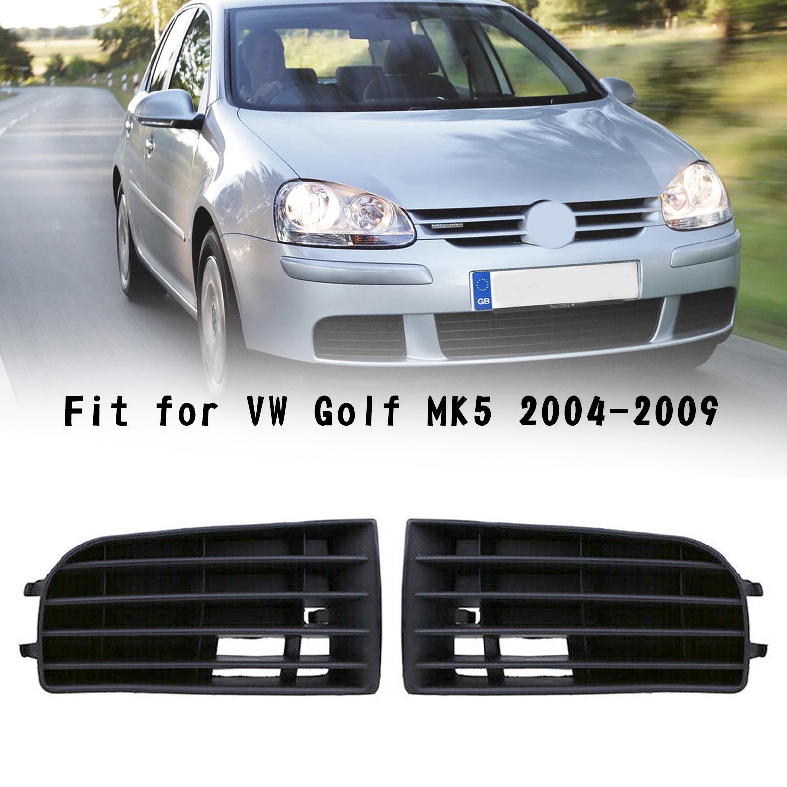 2004-2009 VW Golf MK5 ABS Front bumper Grille Grill Guard Cover